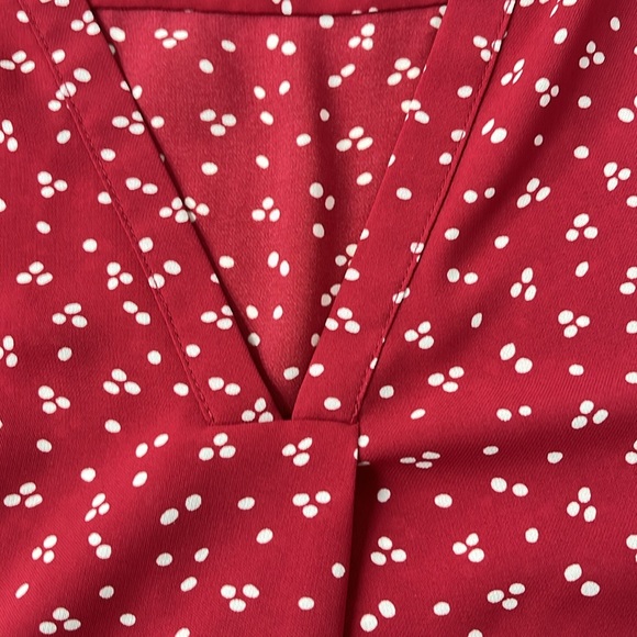 Fun 2 Fun Size M Cap Sleeve Blouse - Picture 4 of 6